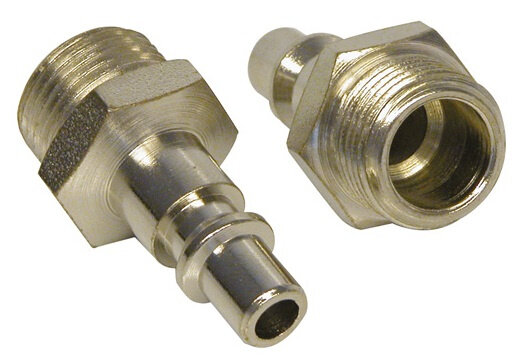 adapter 1/4&quot; mannelijk buitendraad 3/8&quot; 2 stuks