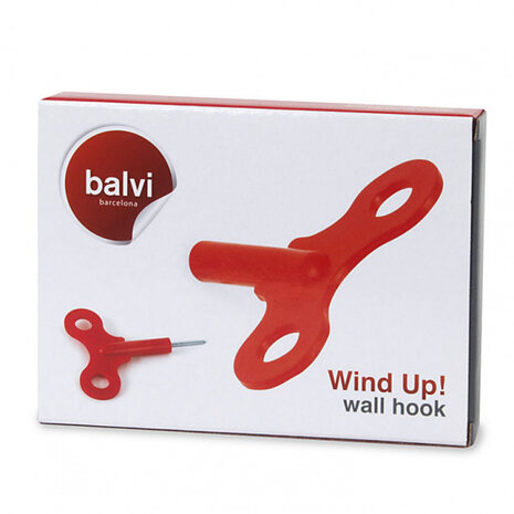 kapstok Wind&nbsp;Up! 13 x 10 cm ABS rood