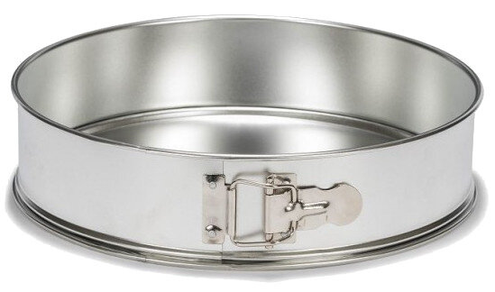 springvorm vertind 24 x 6,5 cm staal zilver