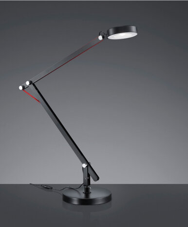 leeslamp Amsterdam led 5 watt 18 x 90 cm staal zwart