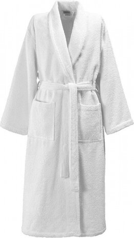 badjas Etrusk unisex katoen wit maat M
