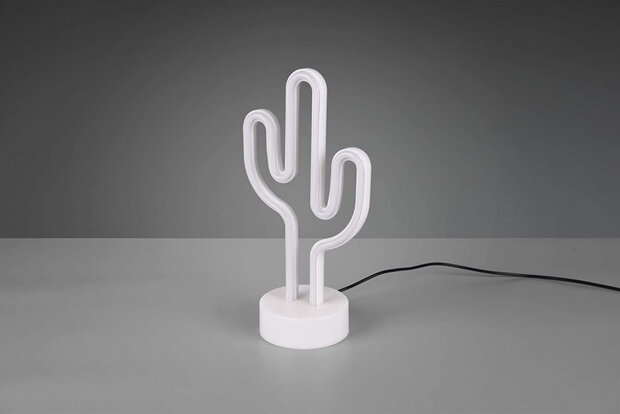 decoratieverlichting Cactus led 15 x 29 cm wit