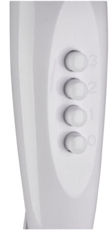 ventilator Bergen 128 x 44 cm 40W staal wit