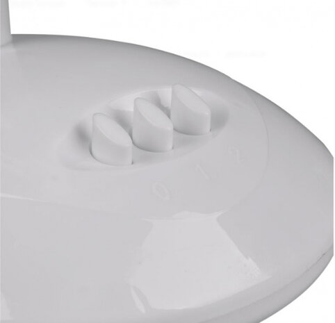 tafelventilator Bergen 36 x 28 cm staal wit