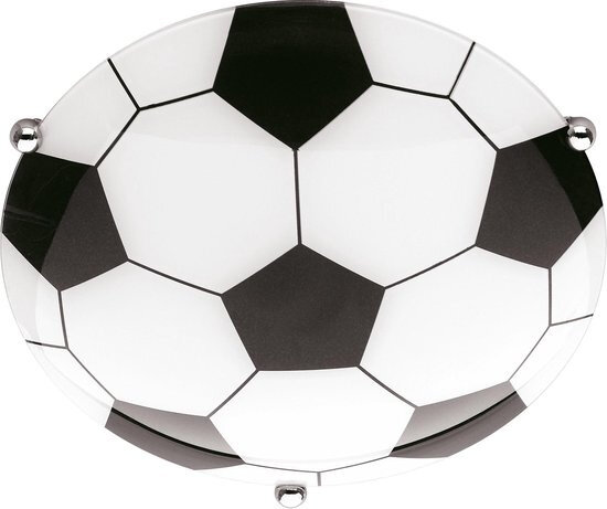 plafondlamp Chico 30 cm aluminium/glas zwart/wit