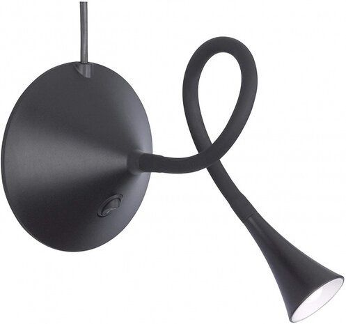 leeslamp Viper 31 x 13 cm zwart