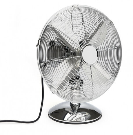 ventilator Vintage 40 x 33 cm metaal zilver