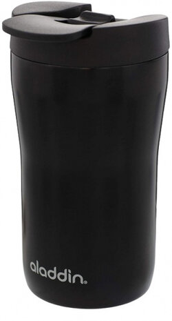 thermosbeker Latte Leak-Lock RVS 250 ml zwart
