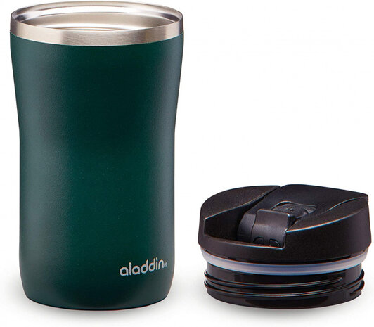 thermosbeker Caf&eacute; Leak-Lock RVS 250 ml donkergroen