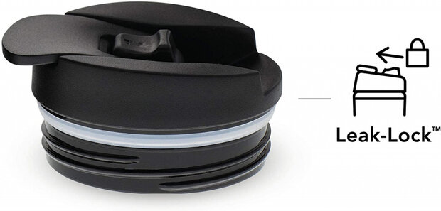 thermosbeker Caf&eacute; Leak-Lock RVS 250 ml donkergroen