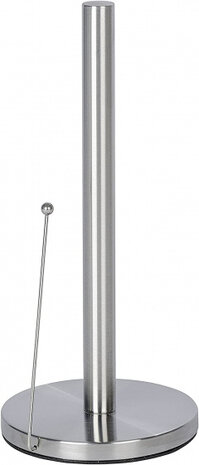 keukenrolhouder Clayton 15 x 33 cm RVS zilver