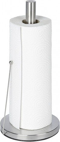 keukenrolhouder Clayton 15 x 33 cm RVS zilver