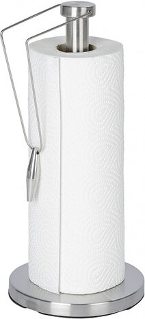 keukenrolhouder Preston 15 x 33 cm RVS zilver