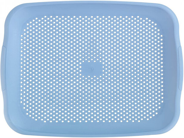 spoelbakzeef 36,5 x 27 cm polypropyleen blauw