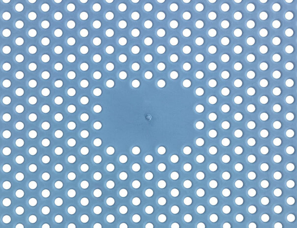 spoelbakzeef 36,5 x 27 cm polypropyleen blauw