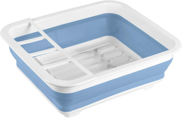 afdruiprek 31 x 36,5 cm blauw/wit