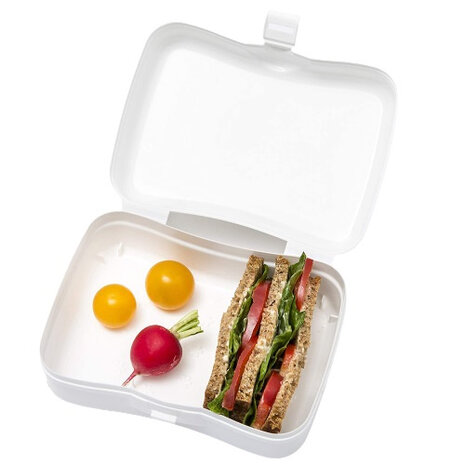 lunchbox Basic 6,6 x 12,2 x 16,8 cm wit