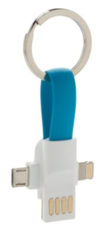 sleutelhanger 3-in-1 11 cm ABS blauw