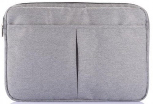 laptop hoes 15 inch polyester zilvergrijs