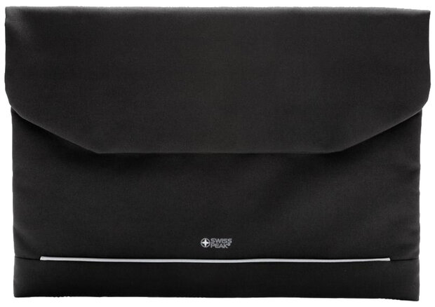 laptophoes sleeve 15.6 inch polyester zwart