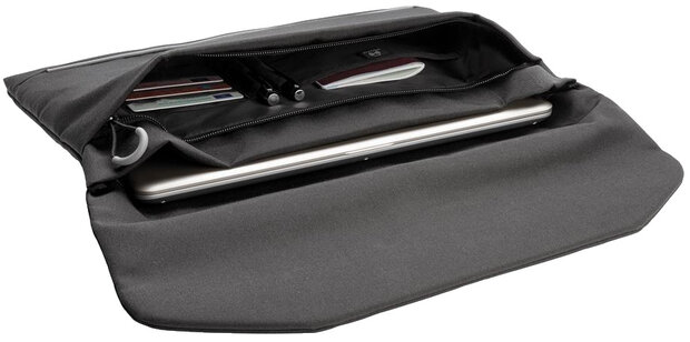 laptophoes sleeve 15.6 inch polyester zwart