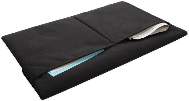 laptophoes sleeve 15.6 inch polyester zwart