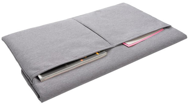 laptophoes sleeve 15.6 inch polyester grijs