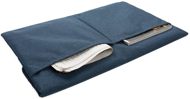 laptophoes sleeve 15.6 inch polyester blauw