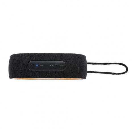 speaker Bamboo X bluetooth 18,5 cm zwart 2-delig