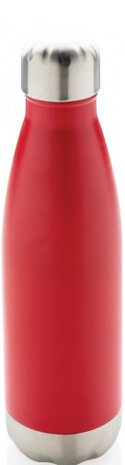 thermosfles 25,8 cm 500 ml RVS rood/zilver