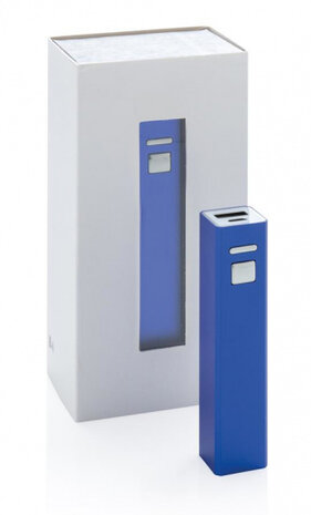 powerbank Backup 2200 mAh 9,5 cm blauw