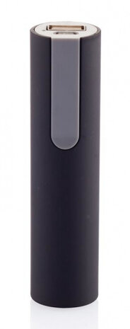 powerbank Compact 2200 mAh 10 cm zwart/grijs