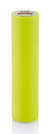 powerbank Compact 2200 mAh 10 cm ABS lime/grijs