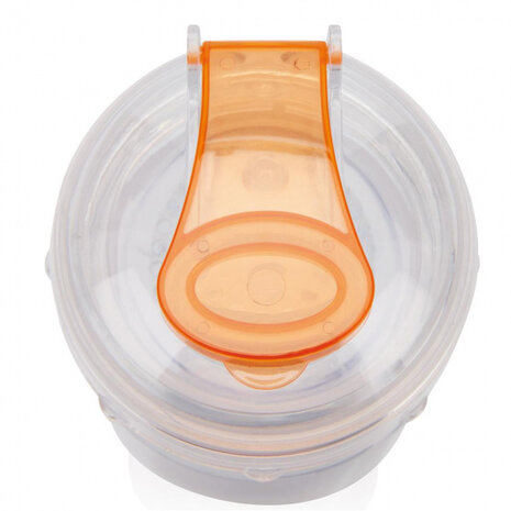 drinkfles 22,7 cm 0,5 liter acryl oranje