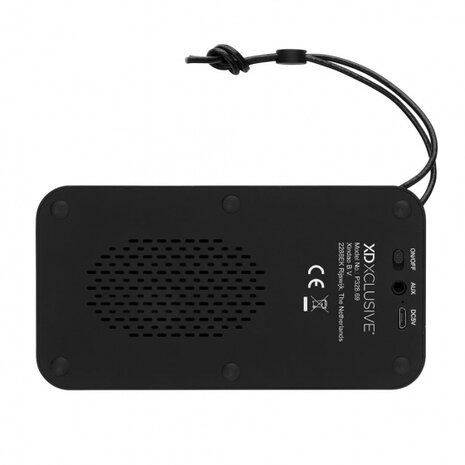speaker Aria bluetooth 14 cm ABS/PU/alu zwart