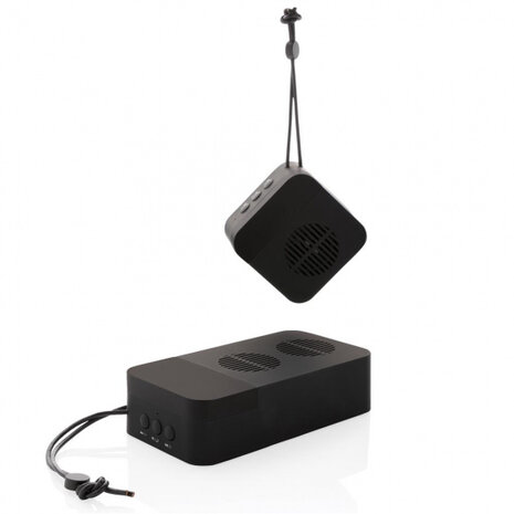 speaker Aria bluetooth 14 cm ABS/PU/alu zwart