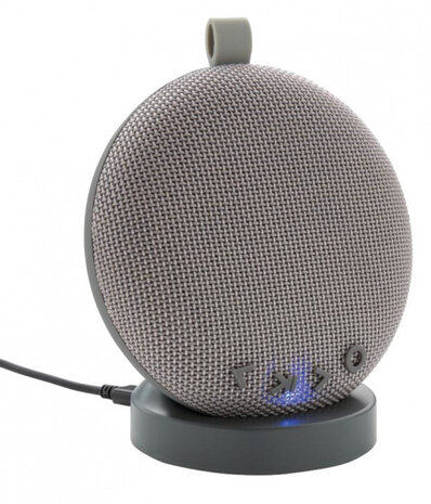 speaker met oplaadstation bluetooth 15 cm grijs