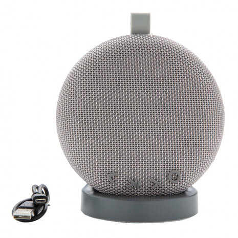 speaker met oplaadstation bluetooth 15 cm grijs