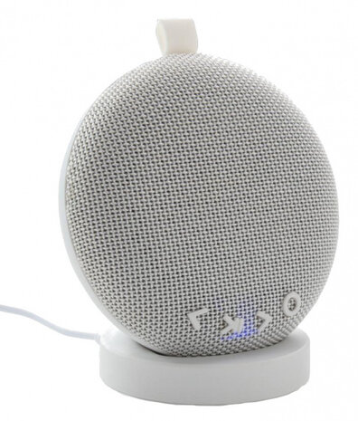 speaker met oplaadstation bluetooth 15 cm wit