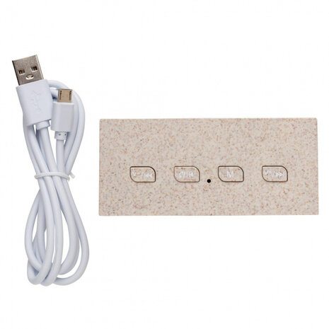 speaker bluetooth 3W 9 cm ABS/tarwestro beige