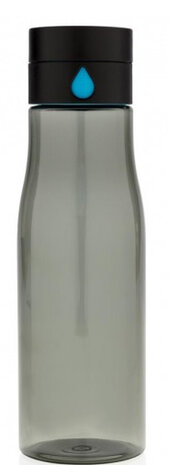 drinkfles 23 cm 0.6 liter zwart