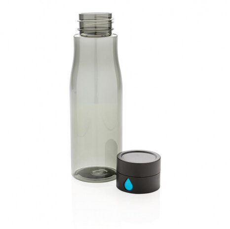 drinkfles 23 cm 0.6 liter zwart