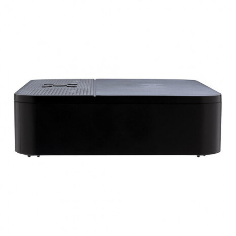 3-in-1 speaker/klok bluetooth 12 cm zwart 2-delig