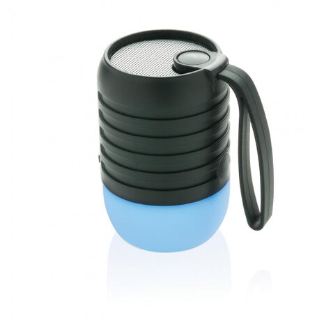 speaker/lamp 2-in-1 bluetooth 6,1 cm zwart 2-delig