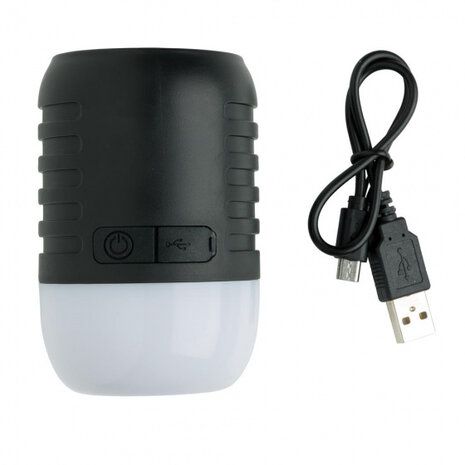 speaker/lamp 2-in-1 bluetooth 6,1 cm zwart 2-delig