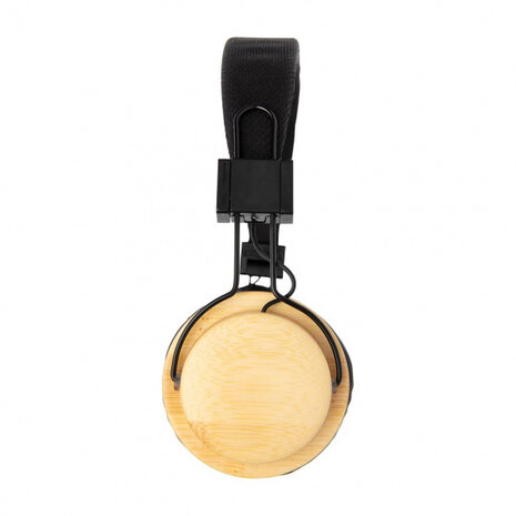 koptelefoon Bamboo bluetooth 18 cm rPET naturel