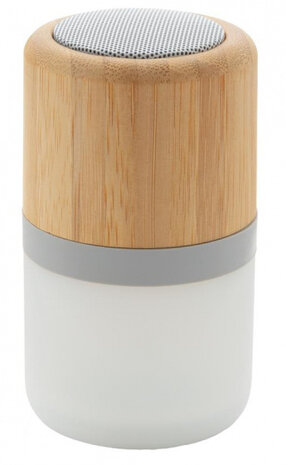 speaker met licht bluetooth bamboe/ABS naturel