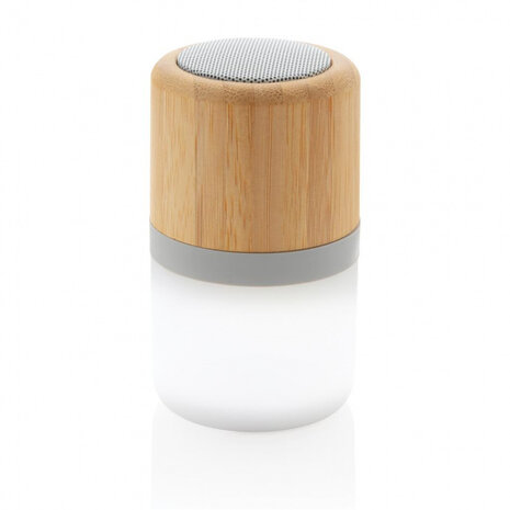 speaker met licht bluetooth bamboe/ABS naturel