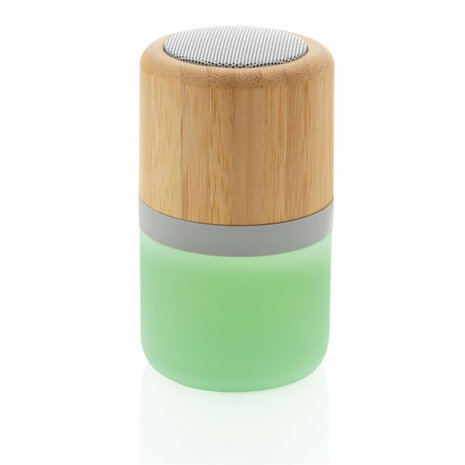speaker met licht bluetooth bamboe/ABS naturel