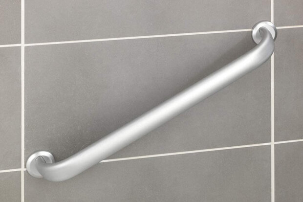 wandbeugel Secura 63 cm aluminium zilver